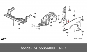 Деталь 74155S5A000 HONDA