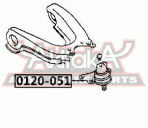 Опора шаровая подвески 0120051 ASVA