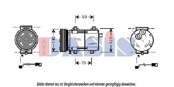 Компрессор, кондиционер 850793N AKS DASIS