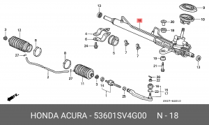 Рулевой механизм 53601SV4G00 HONDA