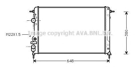 Радиатор охлаждения ДВС RTA2241 AVA
