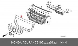 Деталь 75102SZAA01ZA HONDA