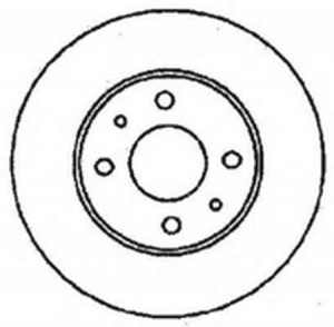 Тормозной диск 561486B BENDIX JURID
