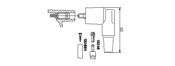 Вилка, катушка зажигания 13248 BREMI
