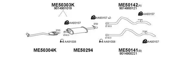 Система выпуска ОГ 500119 VENEPORTE