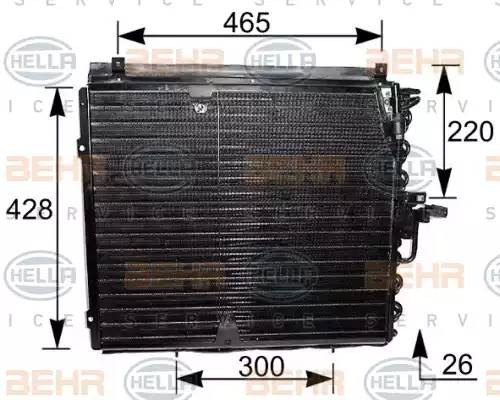 Конденсатор, кондиционер 8FC 351 035-181 HELLA
