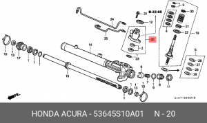 Деталь 53645S10A01 HONDA