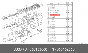 Деталь 060162060 SUBARU