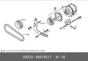 Генератор 98479517 IVECO