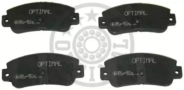 Комплект тормозных колодок, диско 9617 OPTIMAL