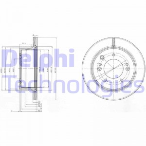 Тормозной диск BG3859 DELPHI