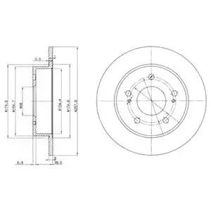 Тормозной диск BG3248 DELPHI