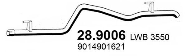 Выпускной трубопровод 289006 ASSO