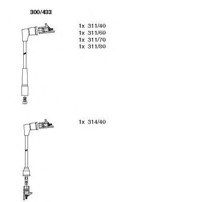 Ккомплект проводов зажигания 300433 BREMI