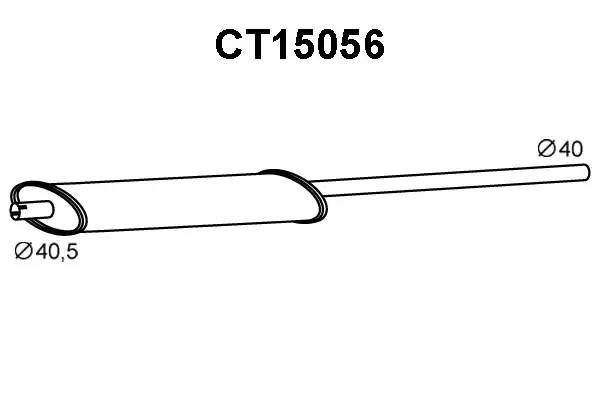 Предглушитель выхлопных газов CT15056 VENEPORTE