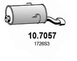 Глушитель выхлопных газов конечный 107057 ASSO