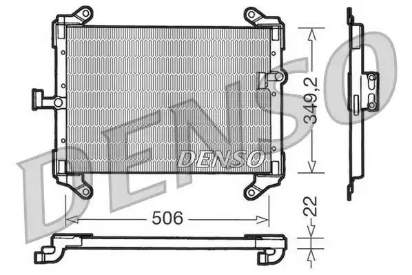 Конденсатор, кондиционер DCN09050 DENSO