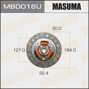 Диск сцепления MBD016U MASUMA