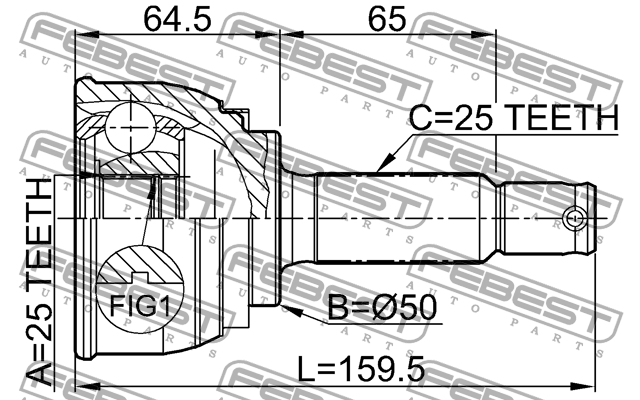 ШРУС 0410-006 FEBEST