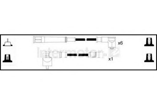 Ккомплект проводов зажигания 73894 STANDARD