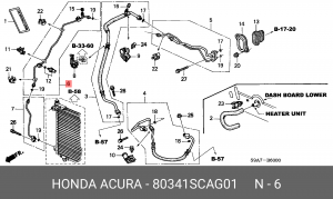 Деталь 80341SCAG01 HONDA