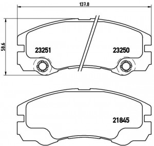Комплект тормозных колодок, диско P59033 BREMBO