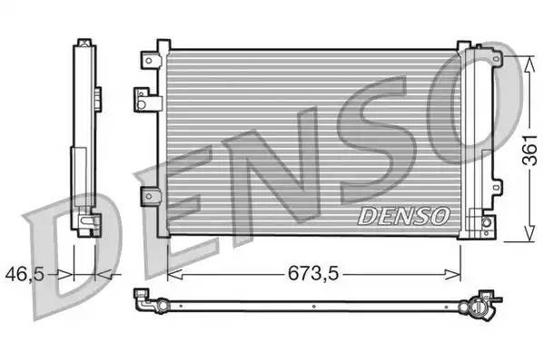 Конденсатор, кондиционер DCN09084 DENSO