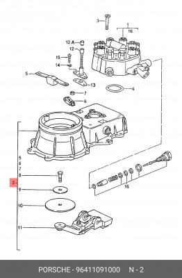 Датчик потока воздуха 96411091000 PORSCHE