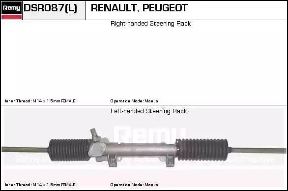 Рулевой механизм DSR087L DELCO REMY