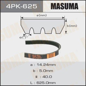 Ремень приводной 4PK-625 MASUMA