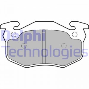 Комплект тормозных колодок, диско LP836 DELPHI