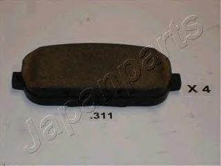 Комплект тормозных колодок, диско PP-311AF JAPAN PARTS GROUP