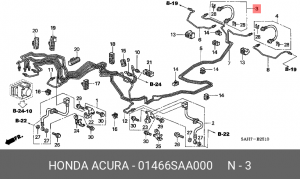 Тормозной шланг 01466SAA000 HONDA