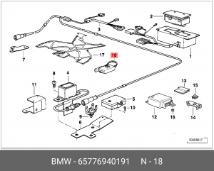 Блок управления электронный 65 77 6 940 191 BMW
