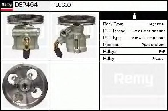 Гидравлический насос, рулевое управление DSP464 DELCO REMY