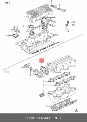 Прокладка 6 145 441 FORD