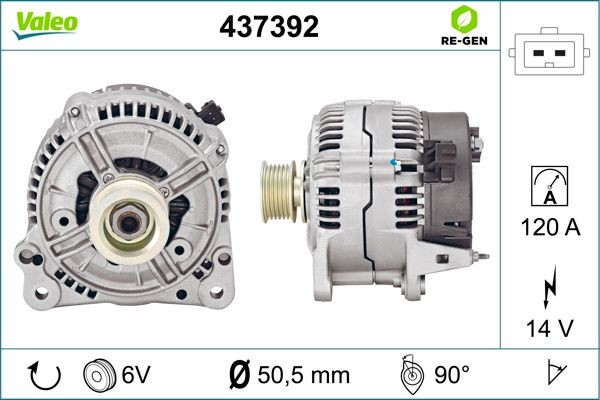 Генератор 437392 VALEO PHC