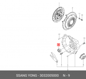 Выжимной подшипник 3032005000 SSANG YONG