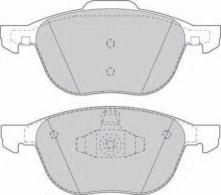 Комплект тормозных колодок, диско FSL1594 FERODO