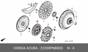 Диск сцепления 22200PNB003 HONDA