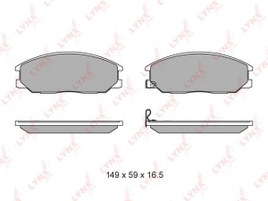Колодки тормозные дисковые BD-3614 LYNXAUTO