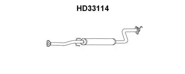 Предглушитель выхлопных газов HD33114 VENEPORTE