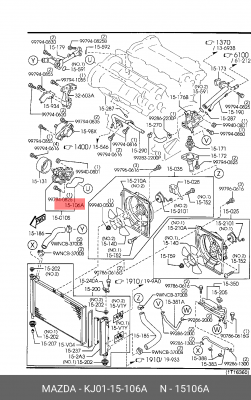Деталь KJ0115106A MAZDA