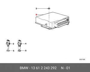 Блок управления, система впрыска 13 61 2 243 292 BMW