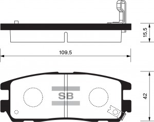 Колодки тормозные дисковые SP2089 SANGSIN