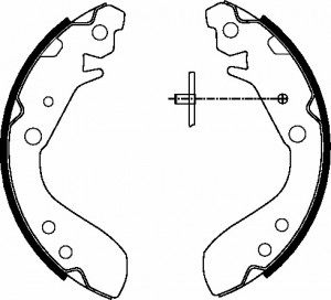 Комплект тормозных колодок MFR566 MINTEX