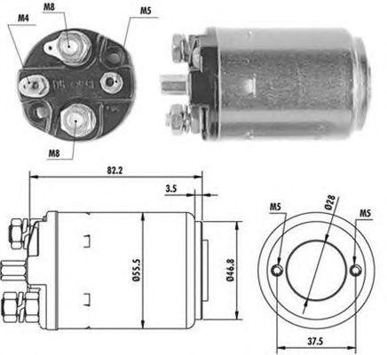 Тяговое реле, стартер 940113050079 MAGNETI MARELLI