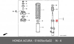 Амортизатор 51605SV5A02 HONDA