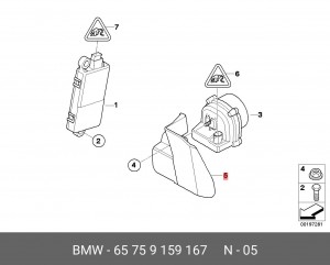 Деталь 65 75 9 159 167 BMW
