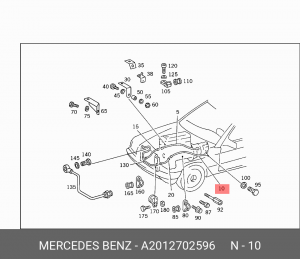 Деталь A 201 270 25 96 MERCEDES BENZ